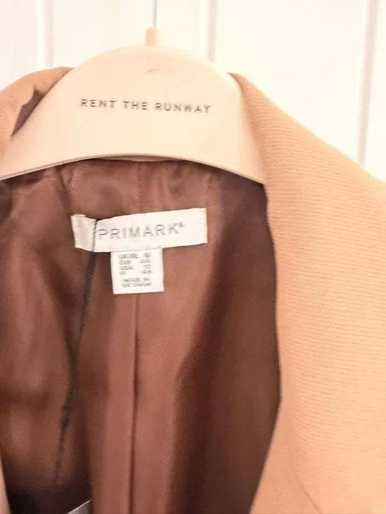 Primark Double-Breasted Camel Blazer with Black Buttons - Picture 3 of 4